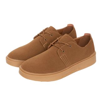 Duck and Cover Heren Harehills Su&egrave;de Schoenen (Tan)
