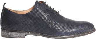 Moma Gesneden Veterschoen voor Mannen - Heren - Nette schoenen - Blauw - 41 EU - Schoenen