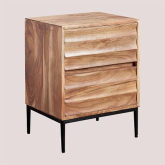 Sklum Sklum - Mesita De Noche En Madera De Acacia Petter
