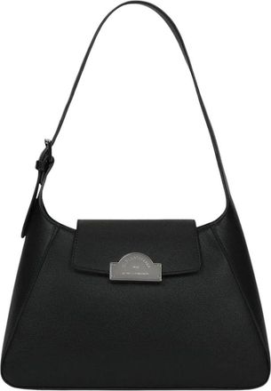 Karl Lagerfeld Rue St-Guillaume Metal Shoulder Bag - Dames - Schoudertassen - Zwart - ONE Size - Polyester - Tassen
