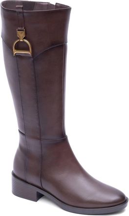 Andrea Womens Knee-High Boots In Dark Brown