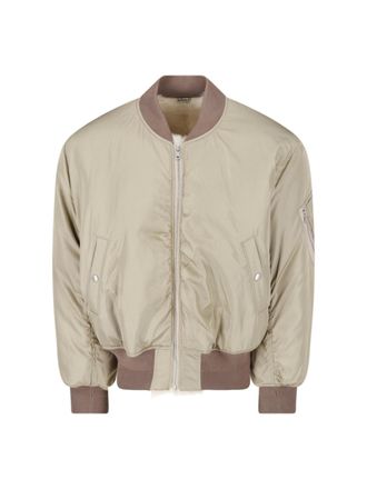 Auralee Giacca Bomber In Twill Di Seta