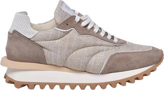 Eleventy Schoenen, Dames, Beige, 40 EU, Su&egrave;de, Su&egrave;de & Lam&eacute; Sneaker