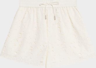 SIMKHAI Laurence Embroidered Drawstring Shorts