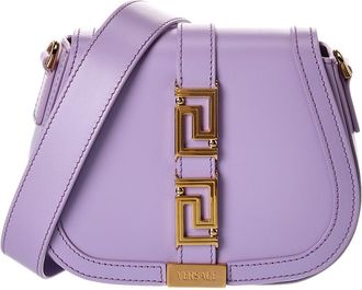 Versace Greca Goddess Small Leather Shoulder Bag