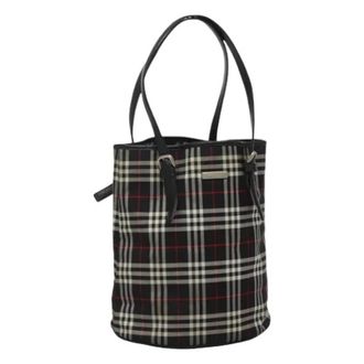 Burberry Pre-owned Tote Bags, female, Black, Size: ONE SIZE Pre-owned Vintage Tote Bag
