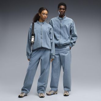 Puma Pantaloni sportivi in twill FUTURE.PUMA.ARCHIVE dal taglio morbido unisex, Accessori, Blu, XXL