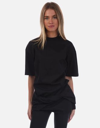 Off-white Womens Small Arrow Twist T-Shirt Dress - Black - Size: 10