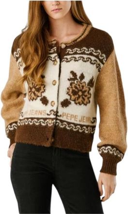 Pepe Jeans London Vintage Bloemen Vest - Dames - Vesten - Veelkleurig - XS - Truien & Vesten