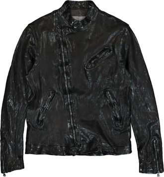 Yohji Yamamoto Backlash Double Riders biker jacket - men - Leather - L - Black