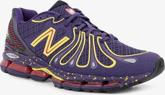 New Balance Mens Sneakers 18909 Purple Mesh Mesh-Rubber Trainers Mesh/rubber