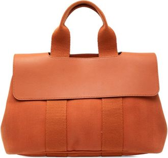 Herm&egrave;s Pre-owned Hermes Toile and Swift Valparaiso PM Ladies INEQMWE171D2RUXU
