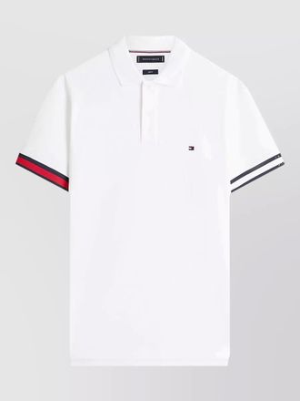 Tommy Hilfiger polo shirt contrast collar and sleeves