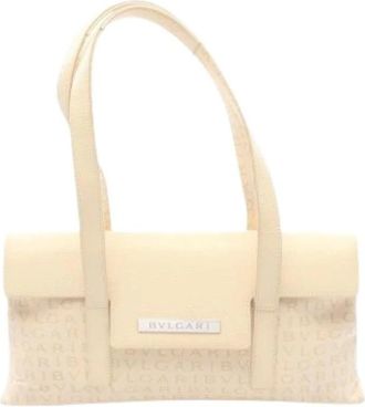 Bulgari Borsa Logomania Pre-owned - - Pre-owned - Donna - Beige - ONE SIZE