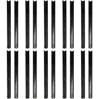 OEM Gu&iacute;as De Caj&oacute;n De Extensi&oacute;n De 3 Secciones Crezuo, 10 Pares, 22 Pulgadas, Riel Gu&iacute;a De Rodamiento Grande Para Oficina Y Hogar.-crezuo