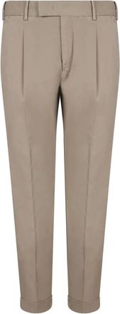 Pantaloni Torino Slim-fit Pantalon - Heren - Slim Fit Broeken - Beige - S - Broeken