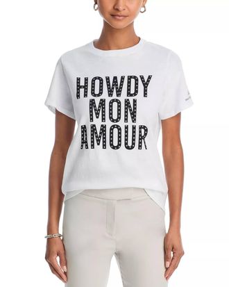 Cinq &agrave; Sept Howdy Mon Amour Star Tee In White