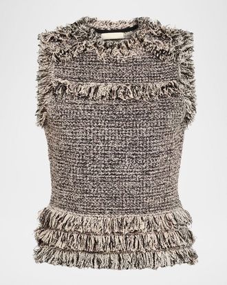 Ulla Johnson Kassi Knit Tweed Top