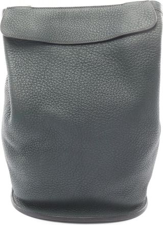 Herm&egrave;s Green Vert Fonce Fjord Leather Backpack (Pre-Owned)