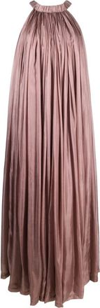 Rick Owens Medusa silk maxi dress - women - Silk - 42 - Pink