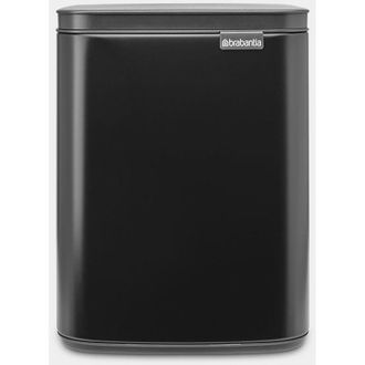 Brabantia Bo Waste Bin 7 L Rectangular Acero Negro