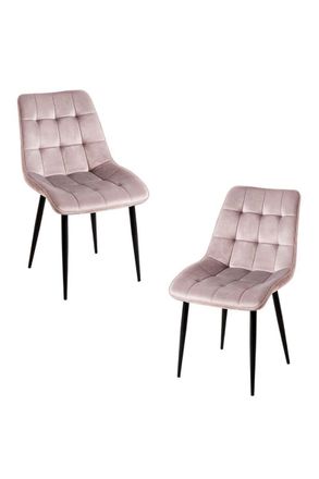 Regalos Miguel Packs Sillas Comedor - Pack 2 Sillas Cade Terciopelo - Gris