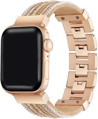 Posh Tech Beaded Apple Watch Bracelet Watchband in Gold/rose Gold at Nordstrom Rack, Size 44Mm /45Mm /46Mm /49Mm
