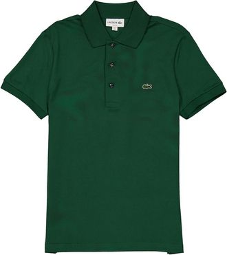 Lacoste Stretch Pique Short-Sleeve Slim Fit Polo Shirt, Brand Size 1 (XX-Small)