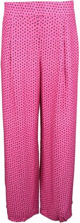 Lola Wide-Leg Trousers With Fluid Drape And Bold Contrast