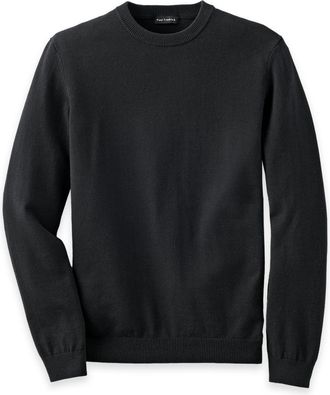 Paul Fredrick Cotton Blend Crewneck Sweater