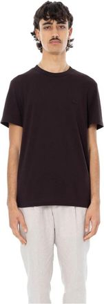 Lacoste Classic Fit Piquet Tee - Heren - T-shirts - Bruin - M - Tops