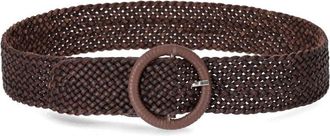 Dragon Diffusion CINTURA IN PELLE INTRECCIATA MARRONE SCURO DRAGON DIFFUSION