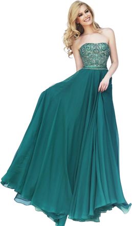 Sherri Hill Sweetheart Long Prom Dress In Emerald