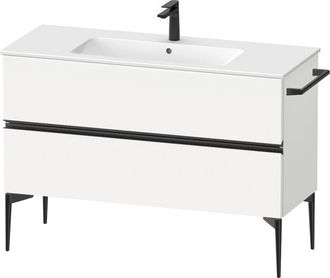 Duravit Sivida Mueble Bajo Lavabo, 2 Cajones, Tirador Negro - Duravit