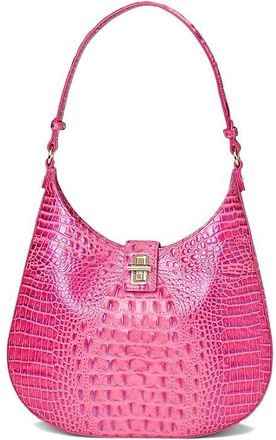Brahmin Fallon Shoulder Bag Cross Body Womens Handbags Phlox Pink, Leather