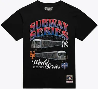 Mitchell & Ness Mens Mitchell & Ness Black MLB Merchandise Subway Series Duel World Series T-Shirt at Nordstrom, Size Xxx-Large