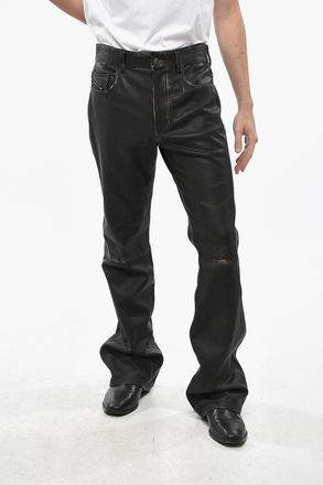 Diesel Pantaloni 5 Tasche P-BLIXIA in Pelle Diesel