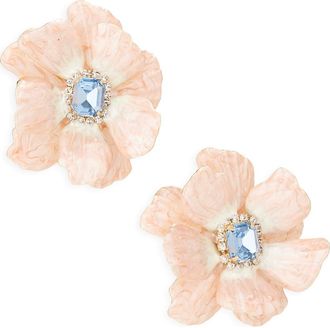 Tasha Flower Drop Earrings in Blush/Blue at Nordstrom Rack