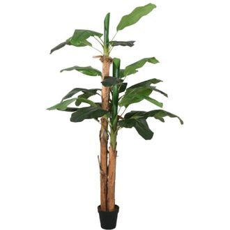 vidaXL Rbol De Pl&aacute;tano Artificial 18 Hojas Verde 150 Cm Vidaxl