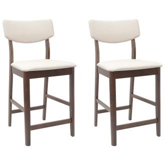 vidaXL Sillas De Comedor 2 Pcs Marr&oacute;n Claro 48 X 49 X 95 Cm Vidaxl