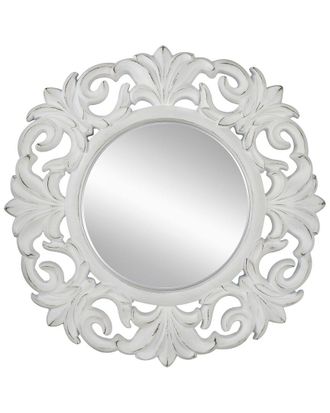 A&B Home Discontinued A&B Home 39.5In Round Framed Wall Mirror