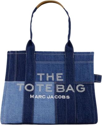 Marc Jacobs Blauwe Denim Canvas Tote Tas - Dames - Shoppers - Blauw - ONE Size - Denim - Tassen