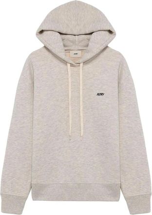 Autry Katoenen Hoodie Sweatshirt - Heren - Hoodies - Grijs - S - Katoen - Hoodies & sweatvesten