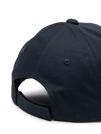 Emporio Armani Logo-Patch Canvas Baseball Cap - Navy