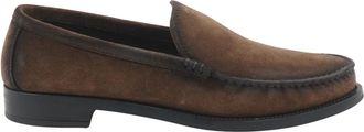 Prada Loafers, male, Brown, Size: 4 US Suede Loafers