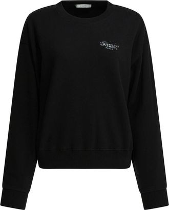 Givenchy Sweatshirt van fleece met stempelprint - Dames - Sweatshirts - Zwart - M - Katoen - Hoodies & sweatvesten