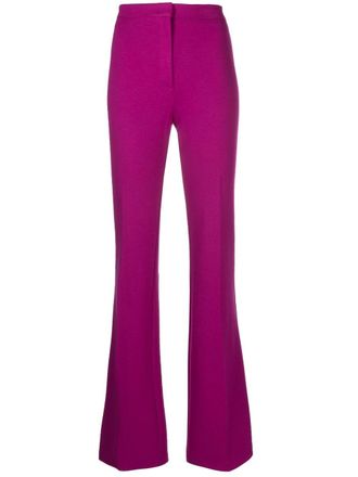 Pinko flared high-rise trousers - Purple