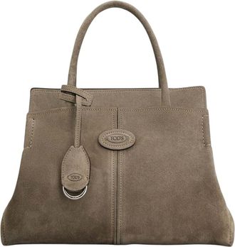 Tod's Grey Logo Small Tote
