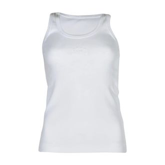 GCDS Sleeveless Tops, female, White, Size: XS Gcds T-shirts and Polos