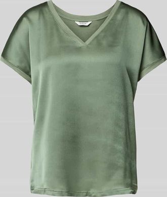 b.young B.Young T-Shirt mit V-Ausschnitt Modell SELITA in Khaki, Gr&ouml;&szlig;e XS